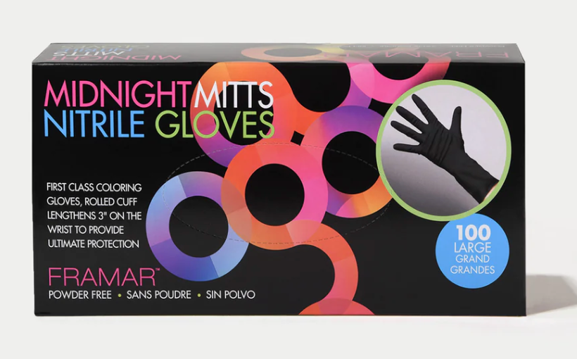 Midnight Mitts (Black) Nitrile Gloves - 100 Count