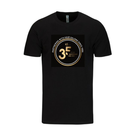 IdHAIR 35th Anniversary Black T-Shirt