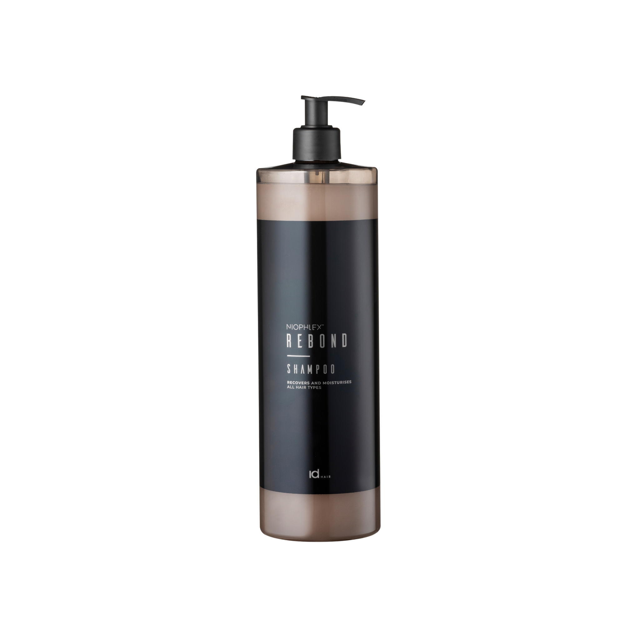 IdHAIR Niophlex Rebond Shampoo 1000 ml professional bottle – vegan bond-building shampoo for damaged hair